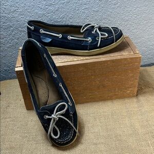 Sperry Navy Leather Topsiders